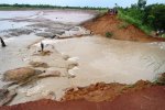 Commune de Koubri : Le monastère Saint Benoit sous les eaux après la destruction d'une digue